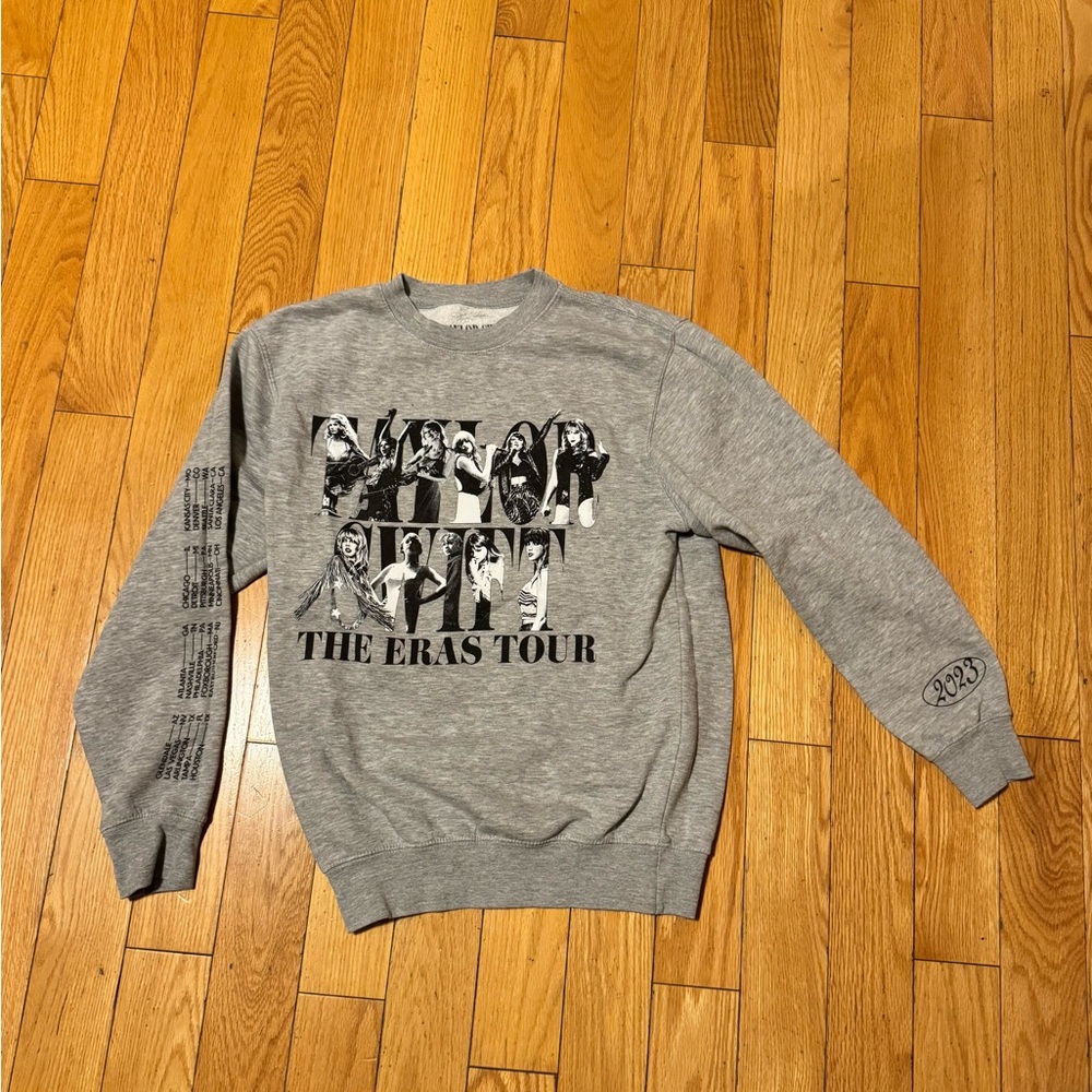 Taylor Swift Gray The Eras Tour Sweatshirt